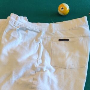 White Denim Jeans Riding Jeans 40 With Boot Bottoms for Polo